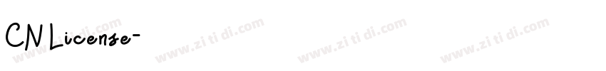 CN License字体转换